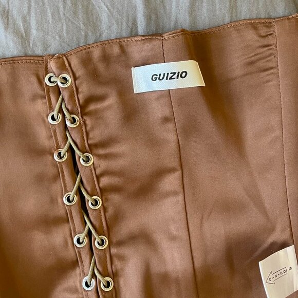 Danielle Guizio Women's Tan and Brown Corset - Picture 3 of 4